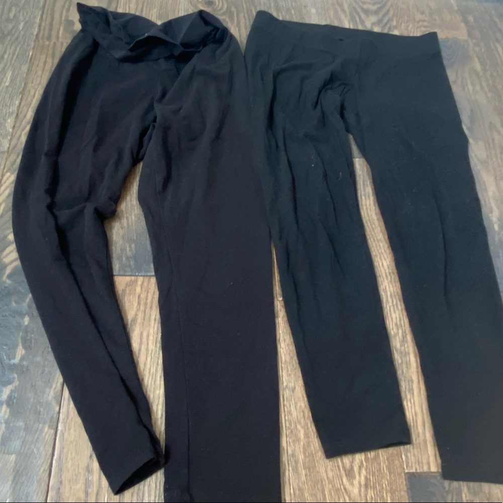 Cropped maternity leggings small